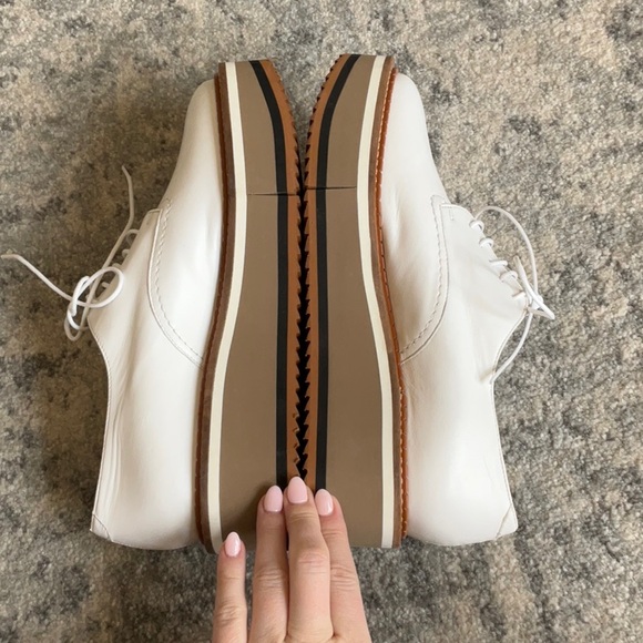 Clergerie Paris BROOK derbies, white lambskin NWOT - Picture 9 of 13